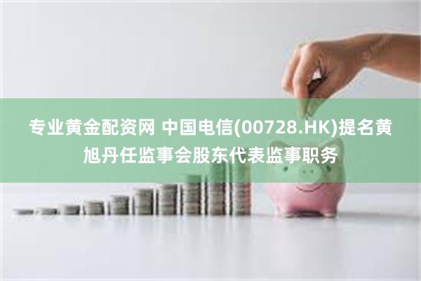 专业黄金配资网 中国电信(00728.HK)提名黄旭丹任监事会股东代表监事职务