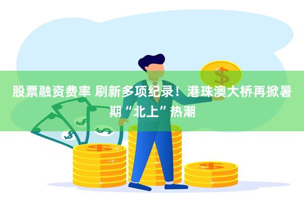 股票融资费率 刷新多项纪录！港珠澳大桥再掀暑期“北上”热潮