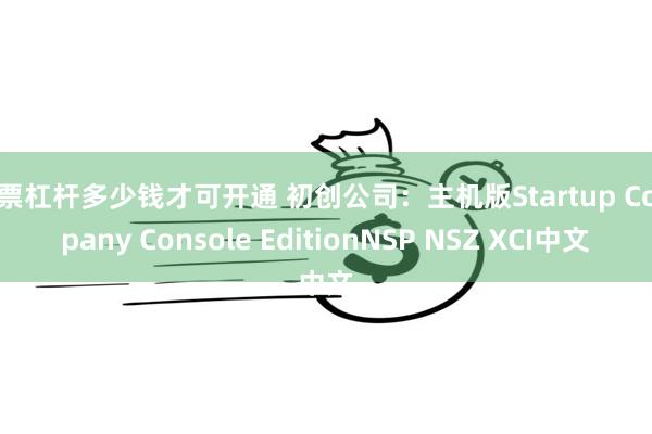 股票杠杆多少钱才可开通 初创公司：主机版Startup Company Console EditionNSP NSZ XCI中文