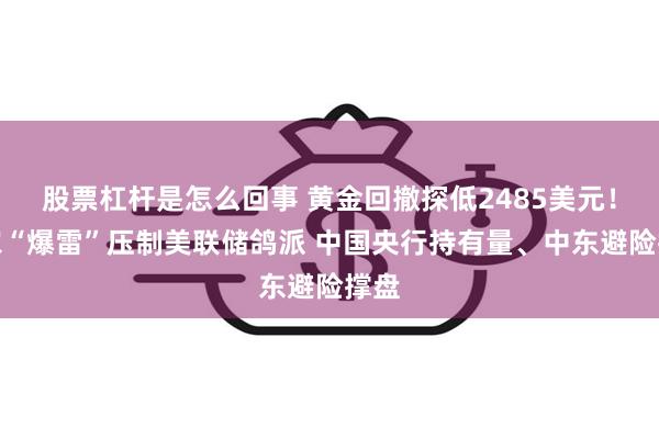 股票杠杆是怎么回事 黄金回撤探低2485美元！非农“爆雷”压制美联储鸽派 中国央行持有量、中东避险撑盘